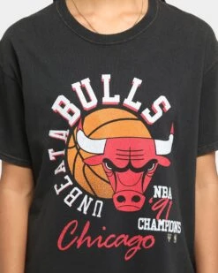 Mitchell & Ness Chicago Bulls Unbeatabulls Short Sleeve Vintage T-Shirt Black -Culture Kings Shop 02027557 YV009 womens 0050 15f25b96 9b9d 44df be80 4a907a2478ce