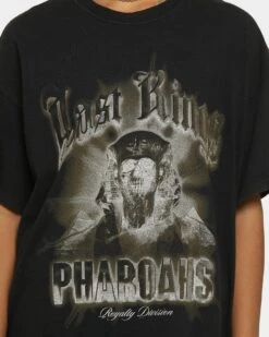 Last Kings Men's Pharaohs Vintage Short Sleeve T-Shirt Black Wash -Culture Kings Shop 02027666 YB295 womens 0040