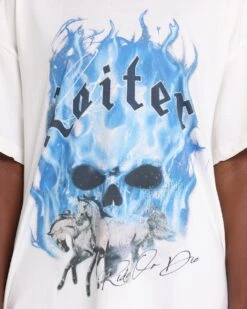 Loiter Ride Or Die Vintage T-Shirt Off White -Culture Kings Shop 02028104 YO007 womens 0030