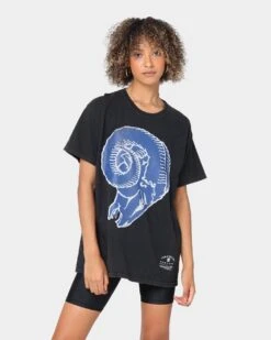 Mitchell & Ness Los Angeles Rams Oversized Logo Short Sleeve Vintage T-Shirt Vintage Black