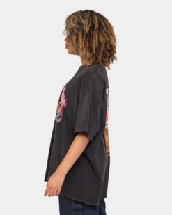 Goat Crew Flame Player Card Vintage T-Shirt Black Wash -Culture Kings Shop 02029552 YB295 womens 0070