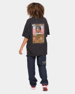 Goat Crew Flame Player Card Vintage T-Shirt Black Wash -Culture Kings Shop 02029552 YB295 womens 0090