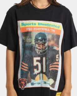 Mitchell & Ness Chicago Bears NFL Sports Illustrated Cover Vintage T-Shirt Faded Black -Culture Kings Shop 02032201 YB001 womens 0030