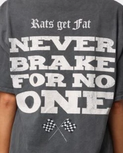 Rats Get Fat Ride Like Hell Vintage T-Shirt Black Dye -Culture Kings Shop 02032269 YB929 womens 0080