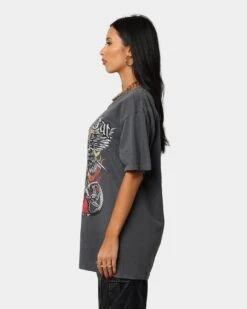 Rats Get Fat Wings Of Fury Vintage T-Shirt Black Dye -Culture Kings Shop 02032270 YB929 womens 0060