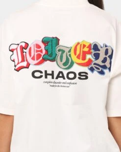 Loiter Chaos T-Shirt Off White 13 Loiter Chaos T-Shirt Off White -Culture Kings Shop 02032917 YO007 womens 0040
