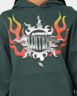 Loiter Biker Hoodie Green 12 Loiter Biker Hoodie Green -Culture Kings Shop 02033139 YG600 womens 0040