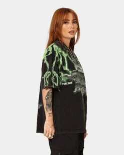 Loiter Lightning Motor Vintage T-Shirt Black/Green -Culture Kings Shop 02033142 YB020 womens 0060