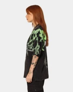 Loiter Lightning Motor Vintage T-Shirt Black/Green -Culture Kings Shop 02033142 YB020 womens 0070