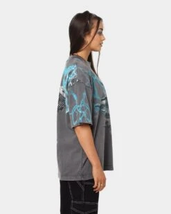 Loiter Lightning Motor Vintage T-Shirt Charcoal -Culture Kings Shop 02033142 YC300 womens 0050