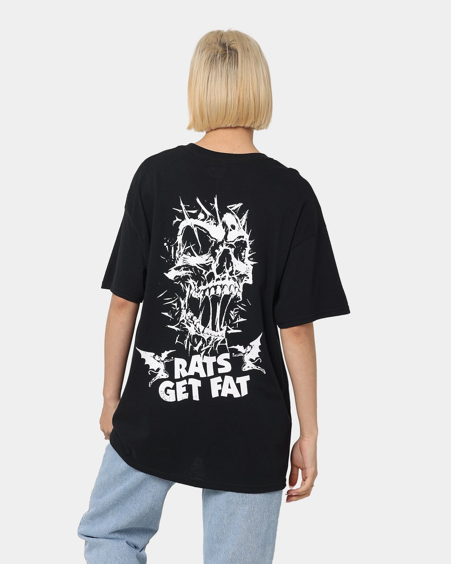 Rats Get Fat Bloody Rats Oversized Vintage T-Shirt Black 3 Rats Get Fat Bloody Rats Oversized Vintage T-Shirt Black