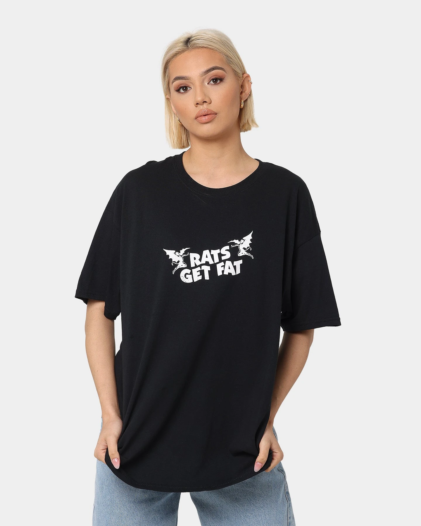 Rats Get Fat Bloody Rats Oversized Vintage T-Shirt Black 10 Rats Get Fat Bloody Rats Oversized Vintage T-Shirt Black - Image 8