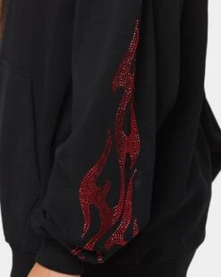 Loiter Cosmic Rhinestone Hoodie Black 17 Loiter Cosmic Rhinestone Hoodie Black -Culture Kings Shop 02033904 YB001 womens 00150