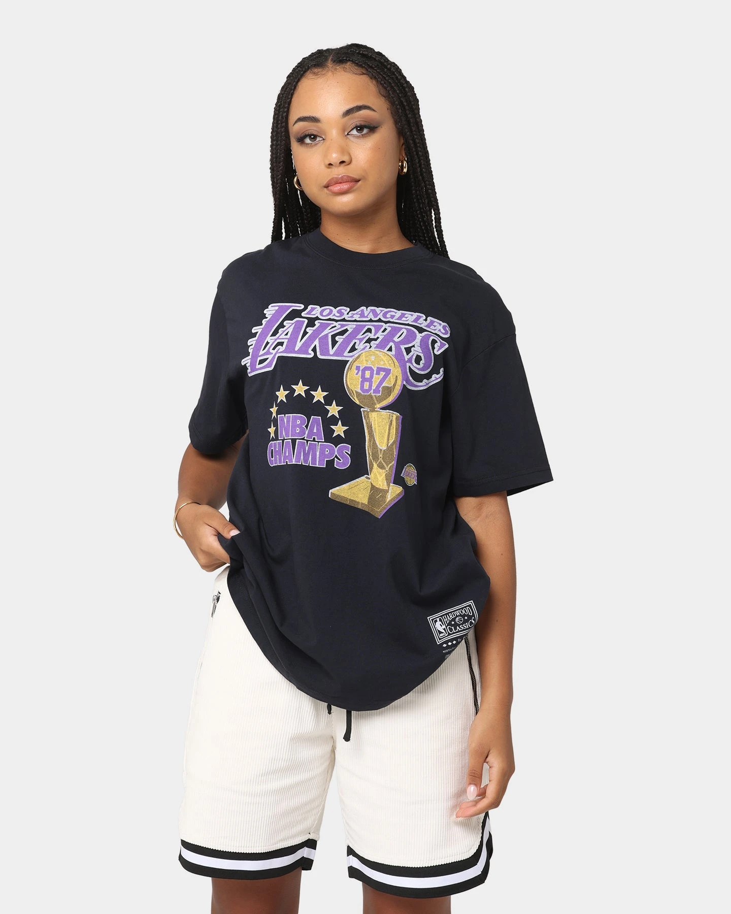 Mitchell & Ness Los Angeles Lakers '87 NBA Champs Vintage T-Shirt Vintage Black 3 Mitchell & Ness Los Angeles Lakers '87 NBA Champs Vintage T-Shirt Vintage Black