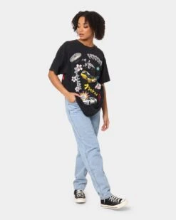 Goat Crew All Over Manga Vintage T-Shirt Black Wash -Culture Kings Shop 02034217 YB295 womens 0080