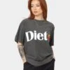 Diet Starts Monday Apple T-Shirt Vintage Black -Culture Kings Shop 02034426 YV009 womens 0010