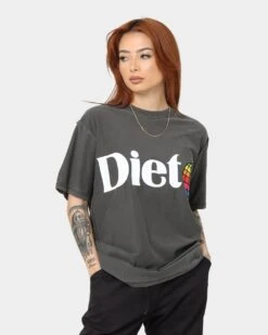 Diet Starts Monday Apple T-Shirt Vintage Black