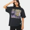 Mitchell & Ness Los Angeles Lakers Incline Stack Vintage T-Shirt Faded Black -Culture Kings Shop 02034567 YB554 womens 0010