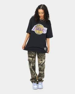 Mitchell & Ness Los Angeles Lakers Vintage Finals T-Shirt Faded Black -Culture Kings Shop 02034578 YB554 womens 0030