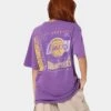 Mitchell & Ness Los Angeles Lakers Vintage Finals T-Shirt Faded Purple