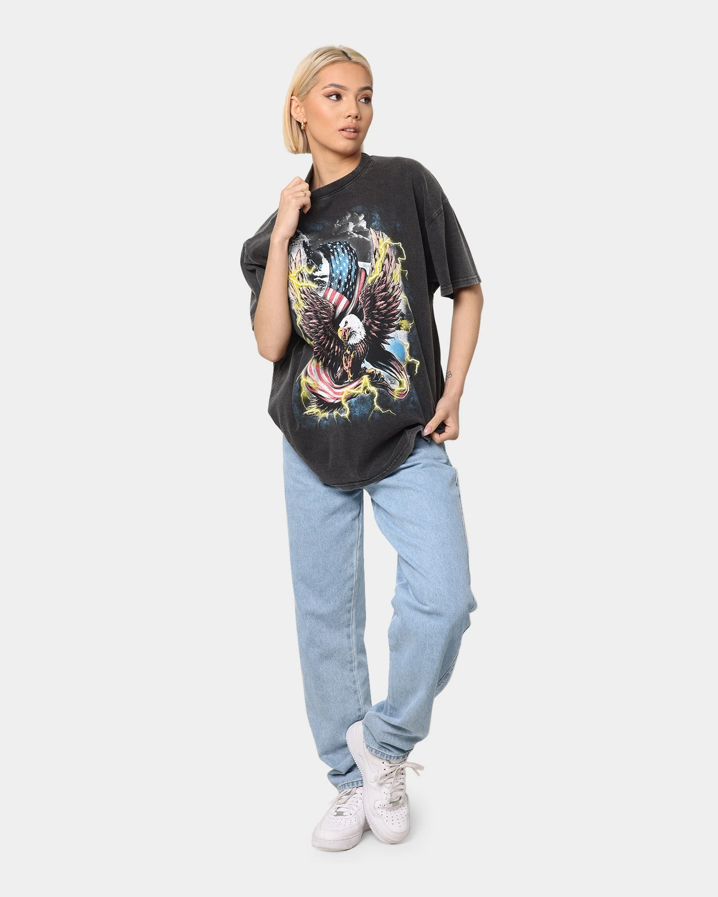 American Thrift American Lightning Vintage T-Shirt Black Wash 4 American Thrift American Lightning Vintage T-Shirt Black Wash - Image 2