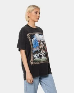 American Thrift Wild West Vintage T-Shirt Black Wash -Culture Kings Shop 02034606 YB295 womens 0050