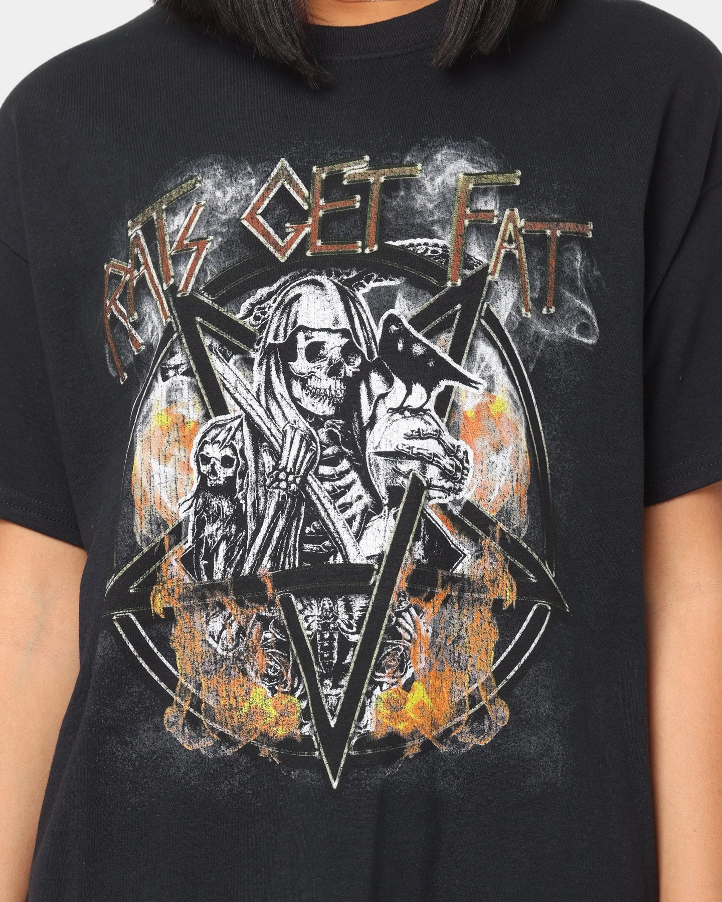 Rats Get Fat American Tour Vintage T-Shirt Black 5 Rats Get Fat American Tour Vintage T-Shirt Black - Image 3