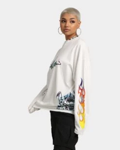 Loiter Cyber Scorpion Long Sleeve T-Shirt Off White -Culture Kings Shop 02034790 YO007 womens 0060