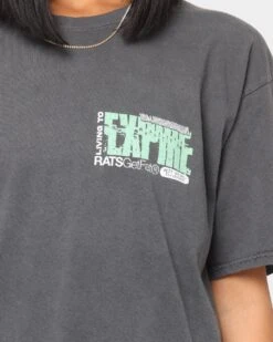 Rats Get Fat Expire Vintage T-Shirt Off Black 10 Rats Get Fat Expire Vintage T-Shirt Off Black -Culture Kings Shop 02034981 YO124 womens 0030