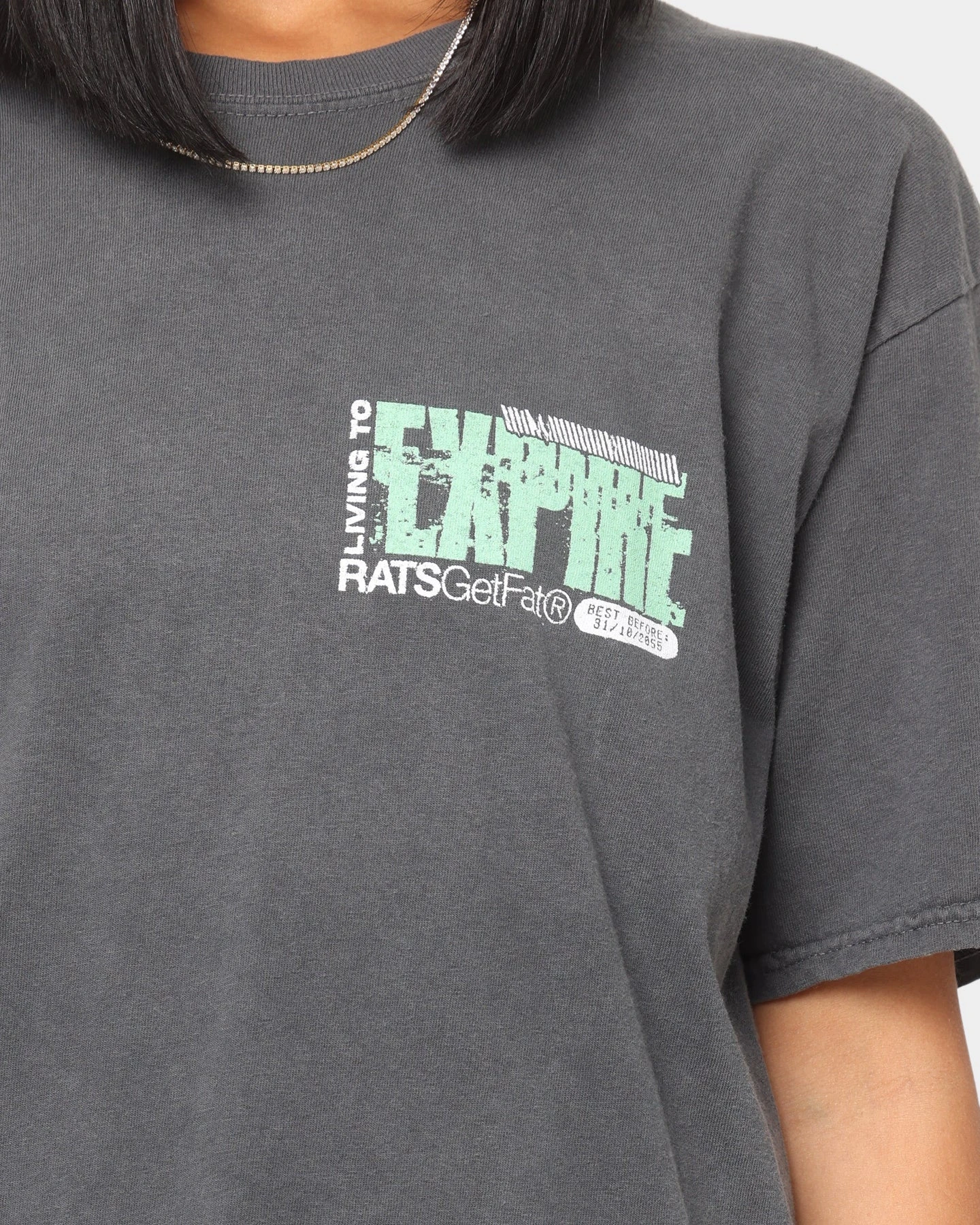 Rats Get Fat Expire Vintage T-Shirt Off Black 5 Rats Get Fat Expire Vintage T-Shirt Off Black - Image 3