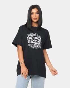 Rats Get Fat One In A Million T-Shirt Black