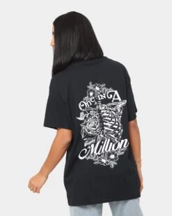 Rats Get Fat One In A Million T-Shirt Black -Culture Kings Shop 02034983 YB001 womens 0040