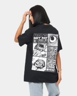 Rats Get Fat Restricted T-Shirt Black -Culture Kings Shop 02034986 YB001 womens 0040