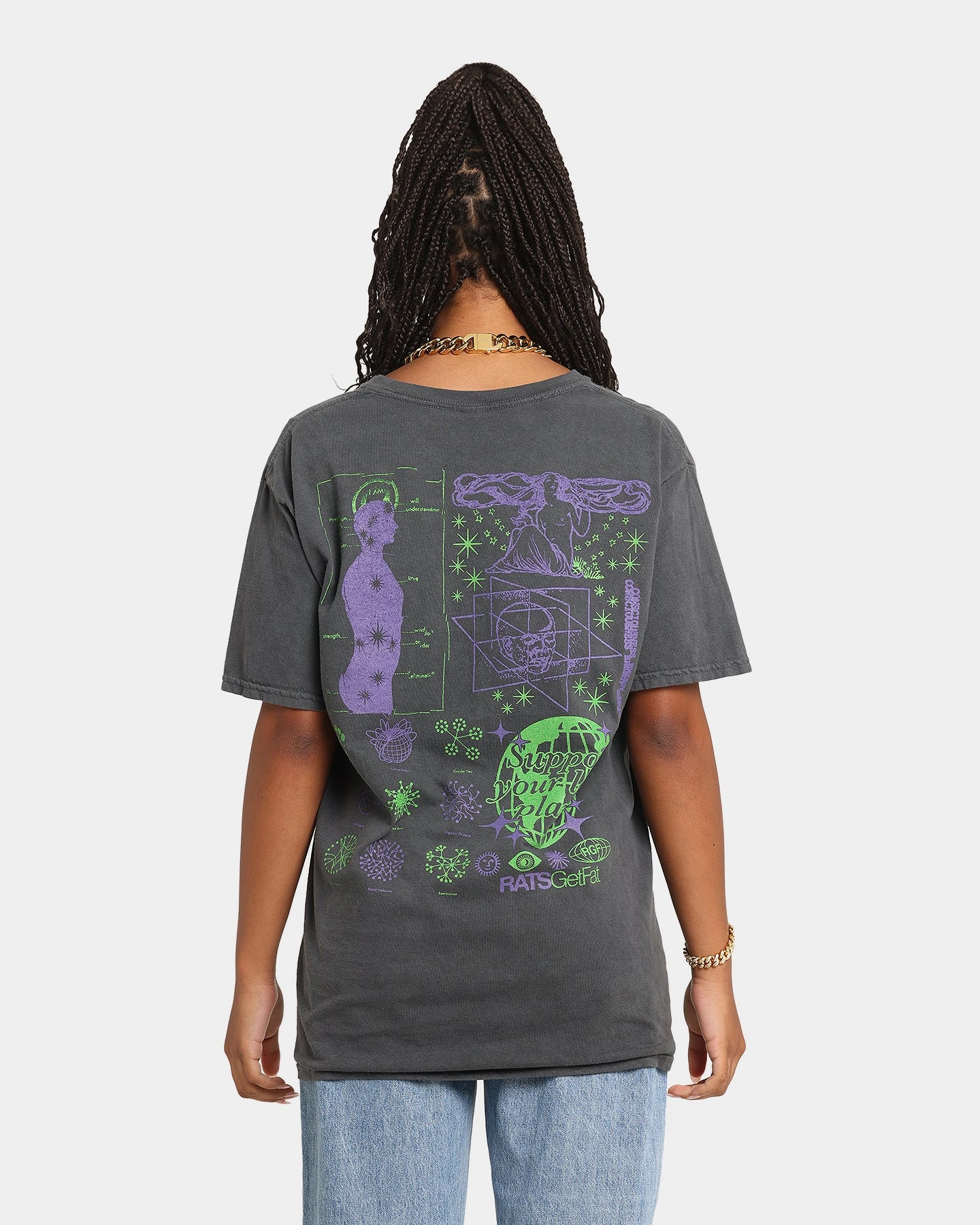 Rats Get Fat Three Homes Vintage T-Shirt Off Black 6 Rats Get Fat Three Homes Vintage T-Shirt Off Black - Image 4