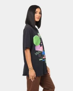 Goat Crew Retro Arcade Chicago Vintage T-Shirt Black Wash -Culture Kings Shop 02035383 YB295 womens 0050