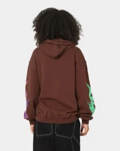 Loiter Electro Butterfly Hoodie Brown -Culture Kings Shop 02035423 YX300 womens 0040