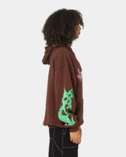 Loiter Electro Butterfly Hoodie Brown -Culture Kings Shop 02035423 YX300 womens 0050
