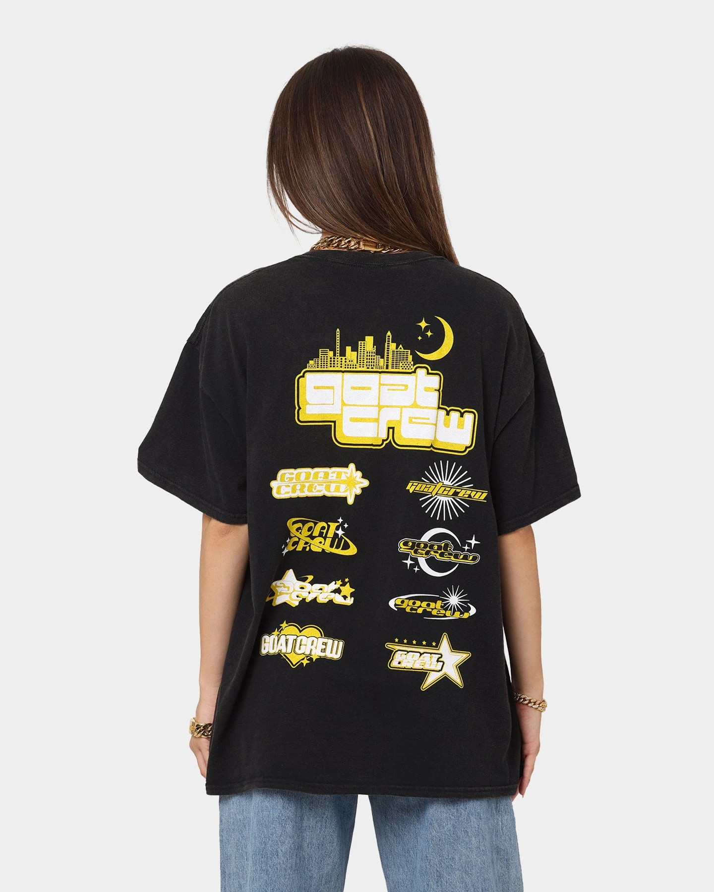 Goat Crew White Lightning Vintage T-Shirt Black Wash 6 Goat Crew White Lightning Vintage T-Shirt Black Wash - Image 4