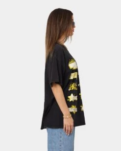 Goat Crew White Lightning Vintage T-Shirt Black Wash 13 Goat Crew White Lightning Vintage T-Shirt Black Wash -Culture Kings Shop 02035691 YB295 womens 0050