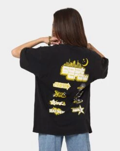 Goat Crew White Lightning Vintage T-Shirt Black Wash 15 Goat Crew White Lightning Vintage T-Shirt Black Wash -Culture Kings Shop 02035691 YB295 womens 0070