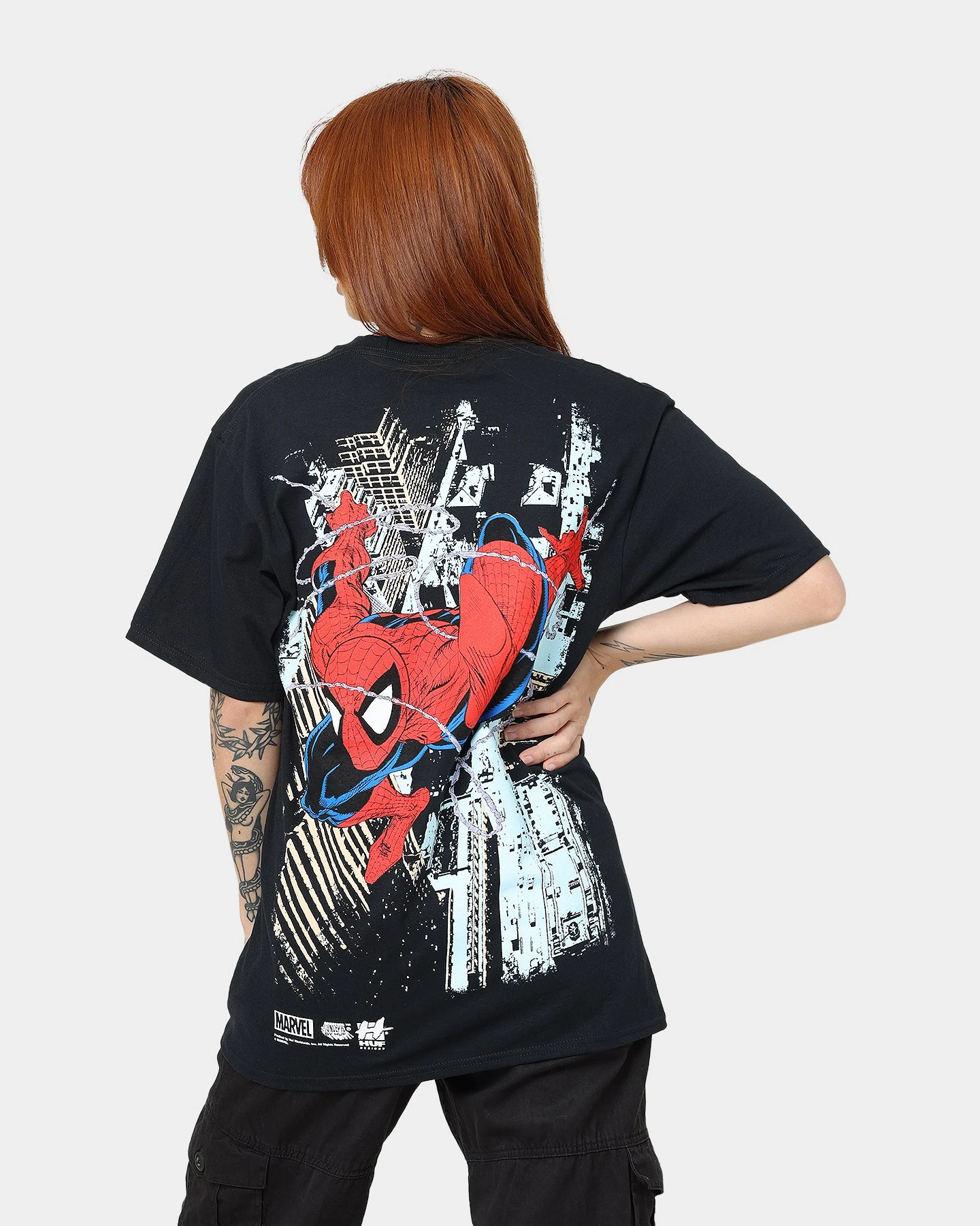 HUF X Marvel Spider-man T-Shirt Black 3 HUF X Marvel Spider-man T-Shirt Black
