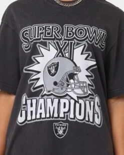 Mitchell & Ness Las Vegas Raiders Vintage Superbowl T-Shirt Vintage Black -Culture Kings Shop 02036493 YV009 womens 0030