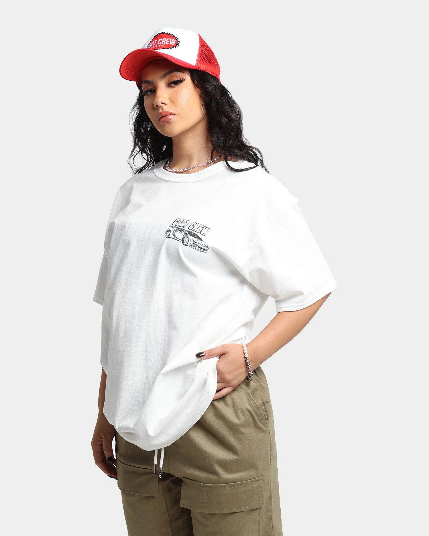 Goat Crew Race Car T-Shirt White 3 Goat Crew Race Car T-Shirt White