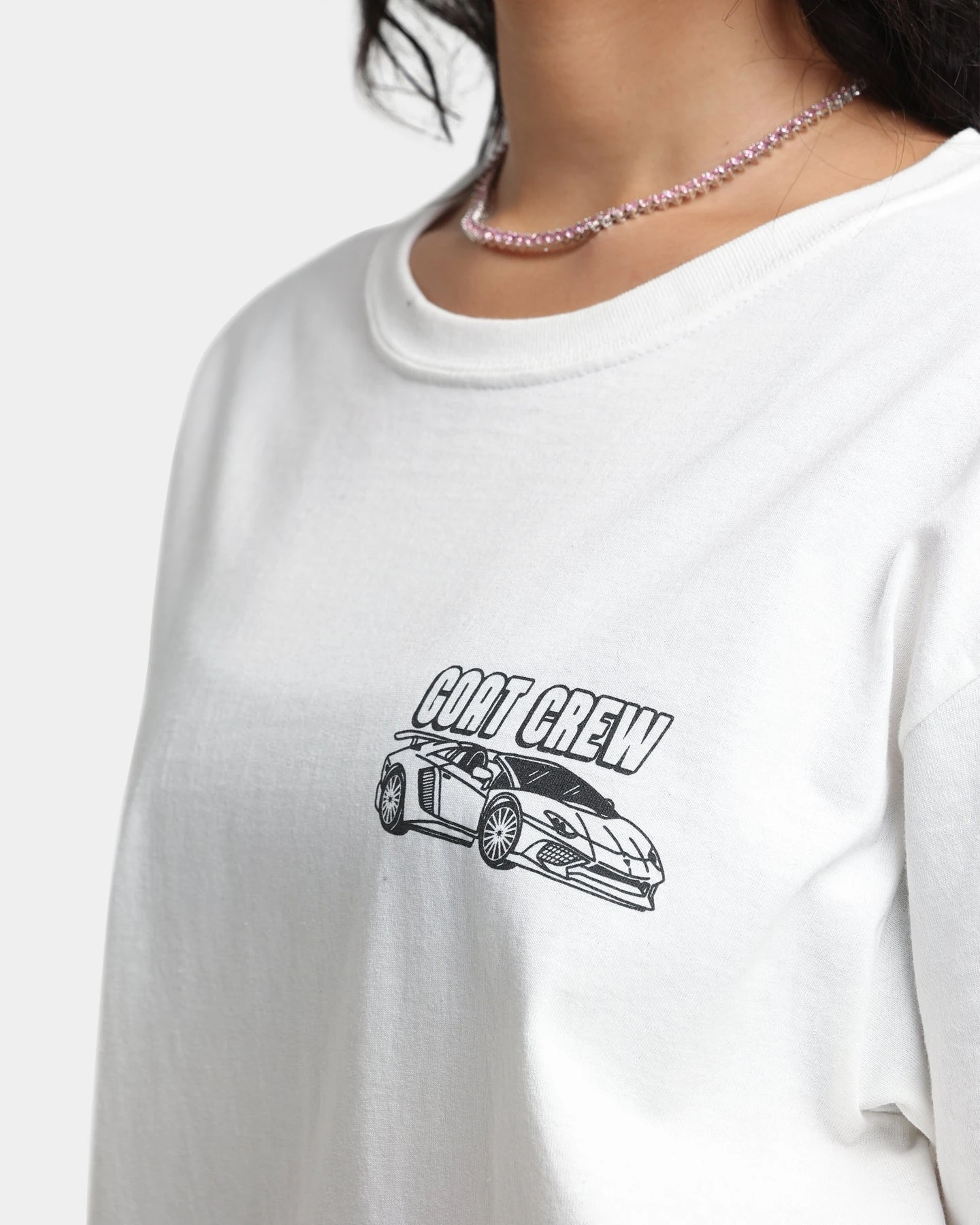 Goat Crew Race Car T-Shirt White 9 Goat Crew Race Car T-Shirt White - Image 7