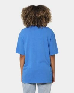 Mitchell & Ness New York Knicks Hoops Vintage T-Shirt Faded Blue -Culture Kings Shop 02036535 YF436 womens 0040