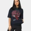 Mitchell & Ness Chicago Bulls XL Arch Vintage T-Shirt Faded Black -Culture Kings Shop 02036564 YB554 womens 0010