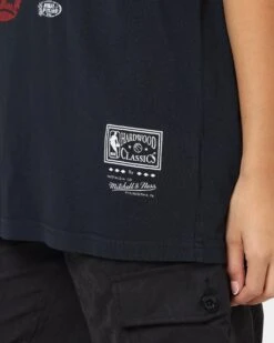 Mitchell & Ness Chicago Bulls XL Arch Vintage T-Shirt Faded Black -Culture Kings Shop 02036564 YB554 womens 0070