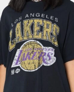 Mitchell & Ness Los Angeles Lakers XL Arch Vintage T-Shirt Faded Black -Culture Kings Shop 02036565 YB554 womens 0030