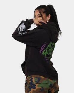 Rodman Brand Metal Logo Vintage Hoodie Black Wash -Culture Kings Shop 02036768 YB295 womens 0080