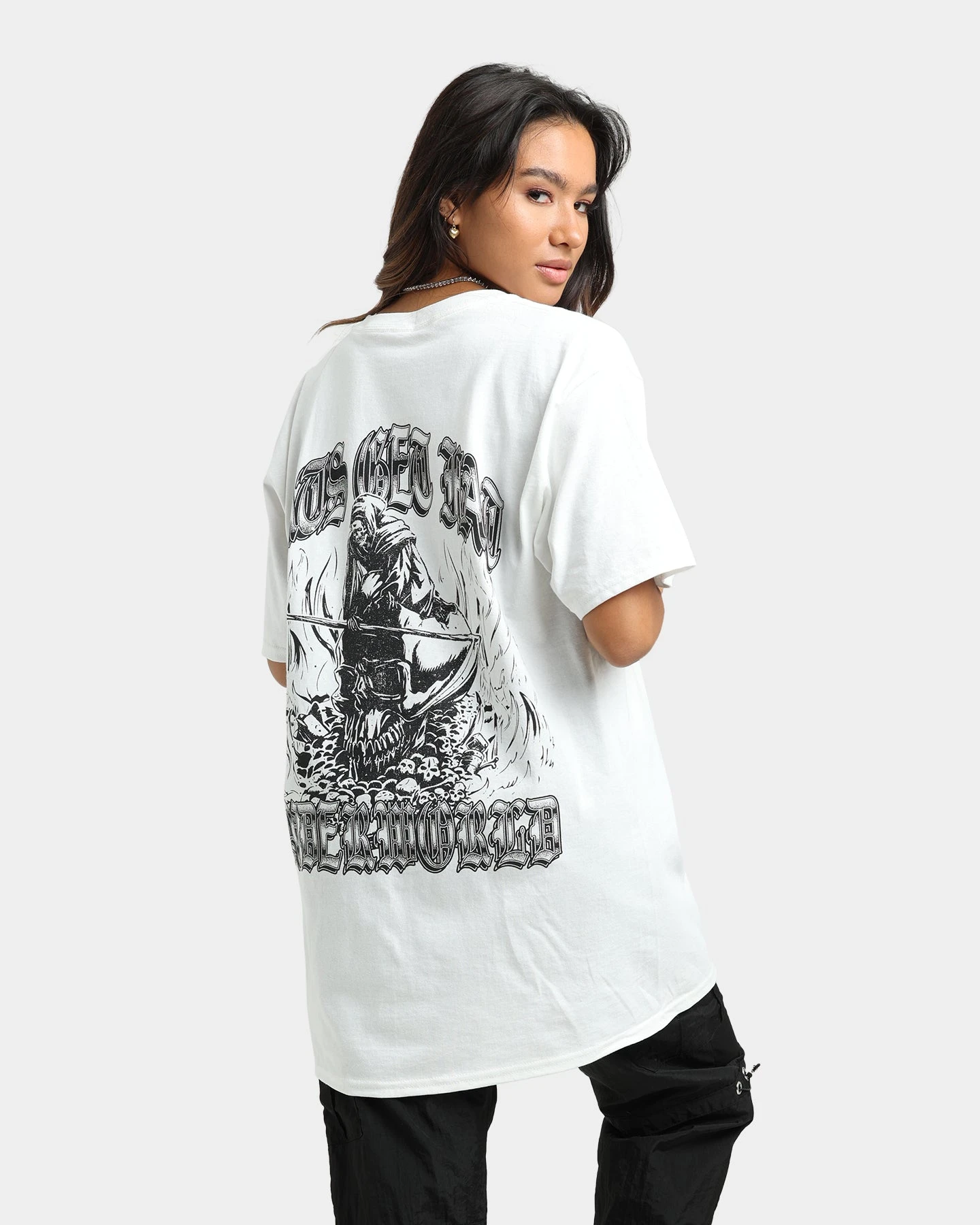 Rats Get Fat Underworld Vintage T-Shirt White 3 Rats Get Fat Underworld Vintage T-Shirt White